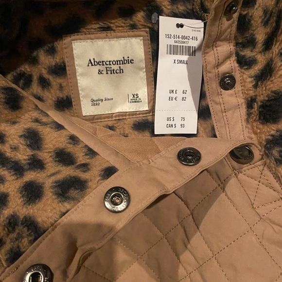 Abercrombie & Fitch Asymmetrical snap-up fleece sweater - Picture 3 of 4
